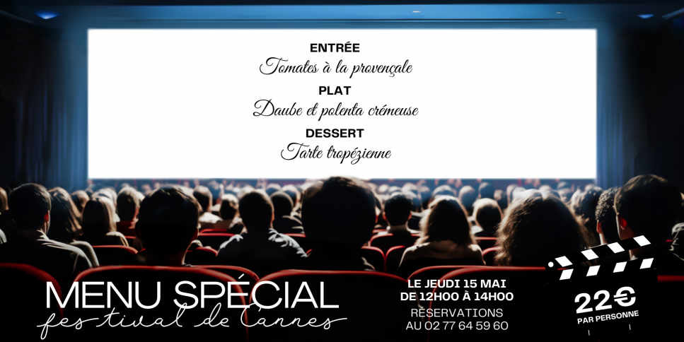 ROUEN : Menu spécial Festival de Cannes