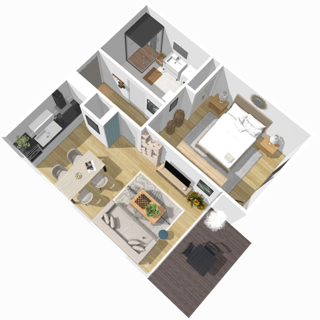 Plan appartement Les Boreales Villers