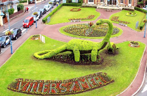 Le dinosaure de verdure